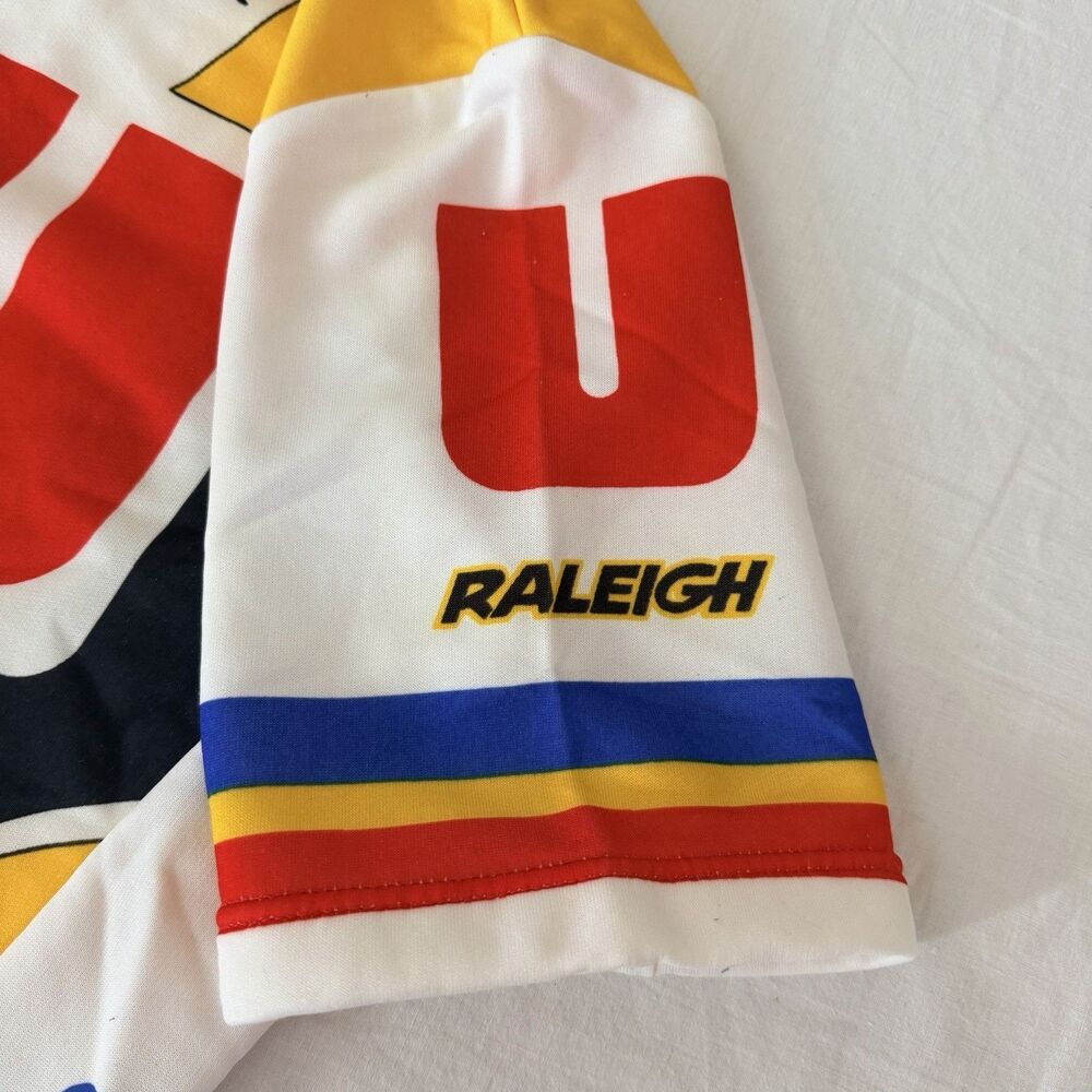 Vintage Nalini Super U Raleigh Cycling Jersey Made In Italy Retro XL Tour France - Picture 5 of 14